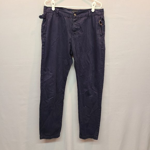 Sport Kooples Pants Mens 50 US 34 x 30 Navy Blue Flat Front Button Fly - Picture 1 of 11